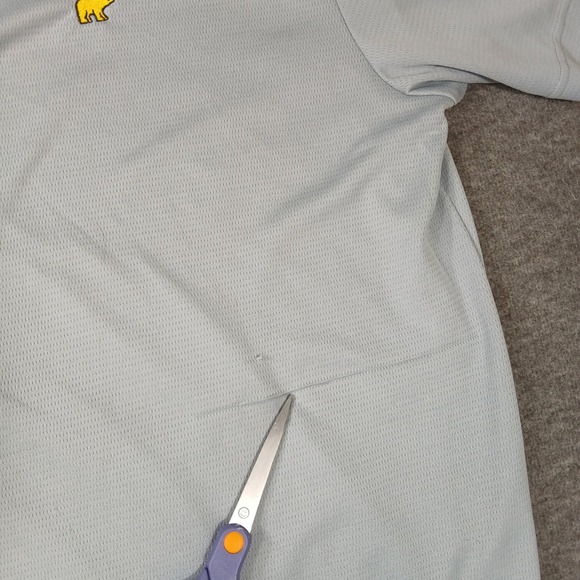 Jack Nicklaus Mens Golden Bear Performance Golf Polo Shirt Light Blue Large L - Picture 3 of 8